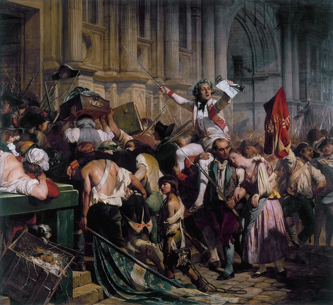I vincitori della Bastiglia davanti all'Hôtel de Ville